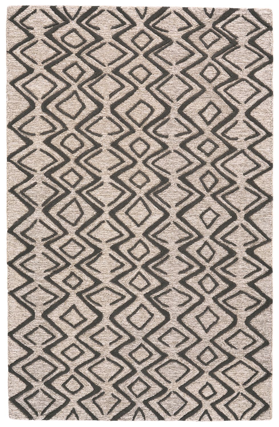 Fadden Taupe and Black Rug by BD Fine