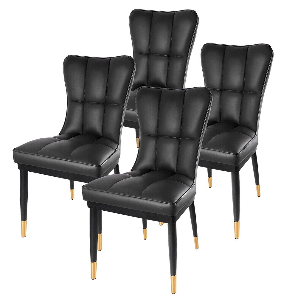 Faux Leather Upholstered Dining Chairs