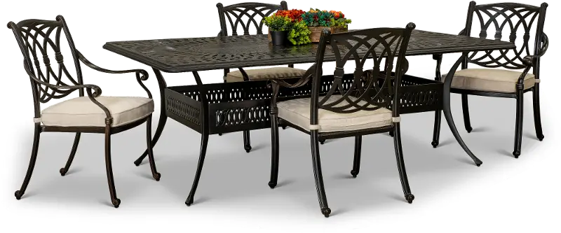 Montreal 5 Piece Outdoor Dining Set