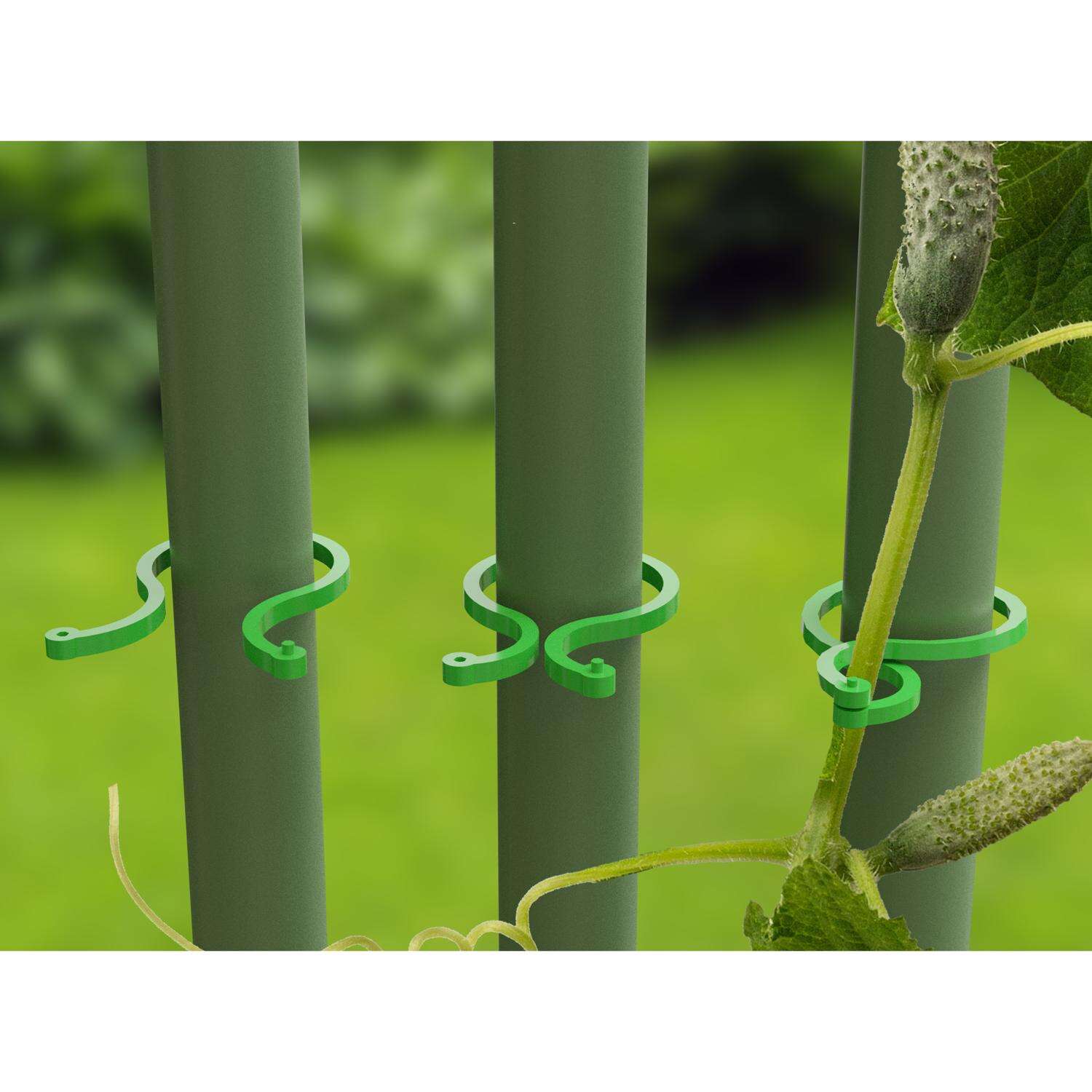 Panacea 8.07 in. H Green Plastic Plant Locks