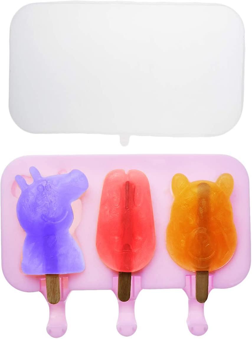 Godealio Popsicle Molds Bpa Free， Cute Shape， Food-grade Silicone， Bpa-free And Safe Popsicle Molds With 50 Wooden Sticks