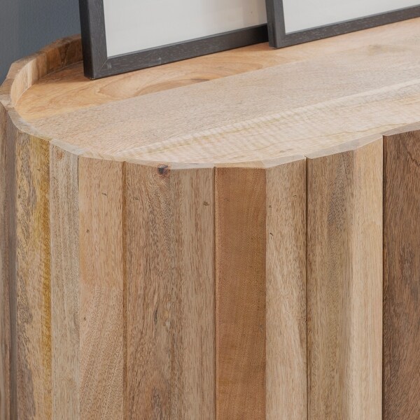 Yoeman 2-door Solid Wood Oval Console Table