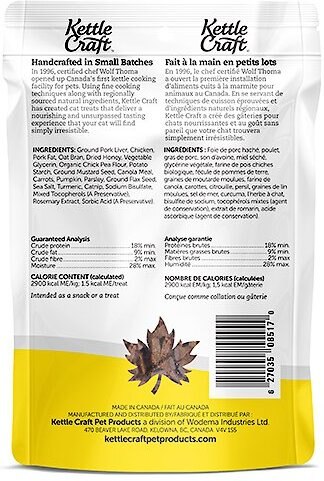 Kettle Craft Canadian Prairie Chicken Recipe Cat Treats， 3-oz bag