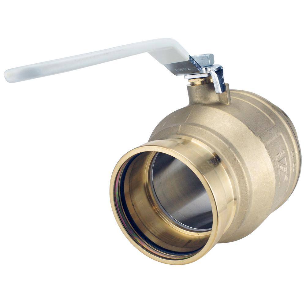 Apollo 4 in. Brass Press x Press Full Port Ball Valve 94VLF10A01A