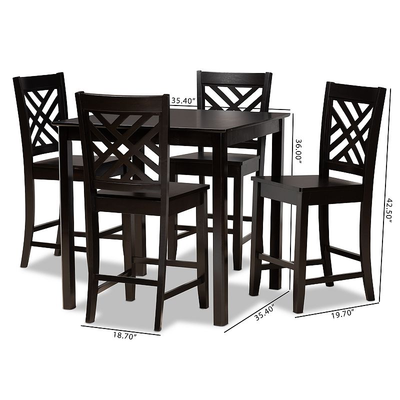 Baxton Studio Caron Pub 5-piece Set