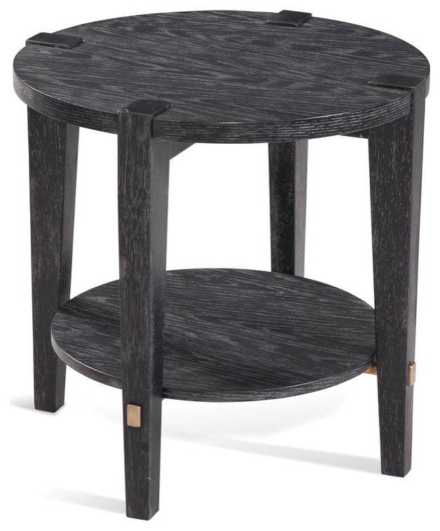 Whitfield Round End Table   Transitional   Side Tables And End Tables   by BASSETT MIRROR CO.  Houzz