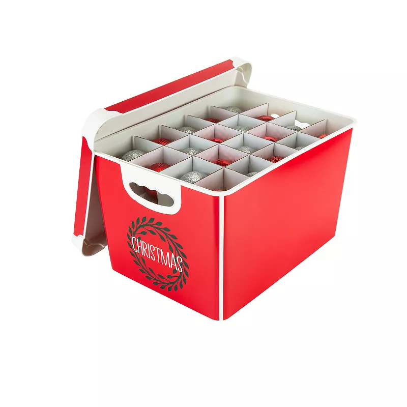 Simplify Christmas 60 Ornament Storage Tote Bin