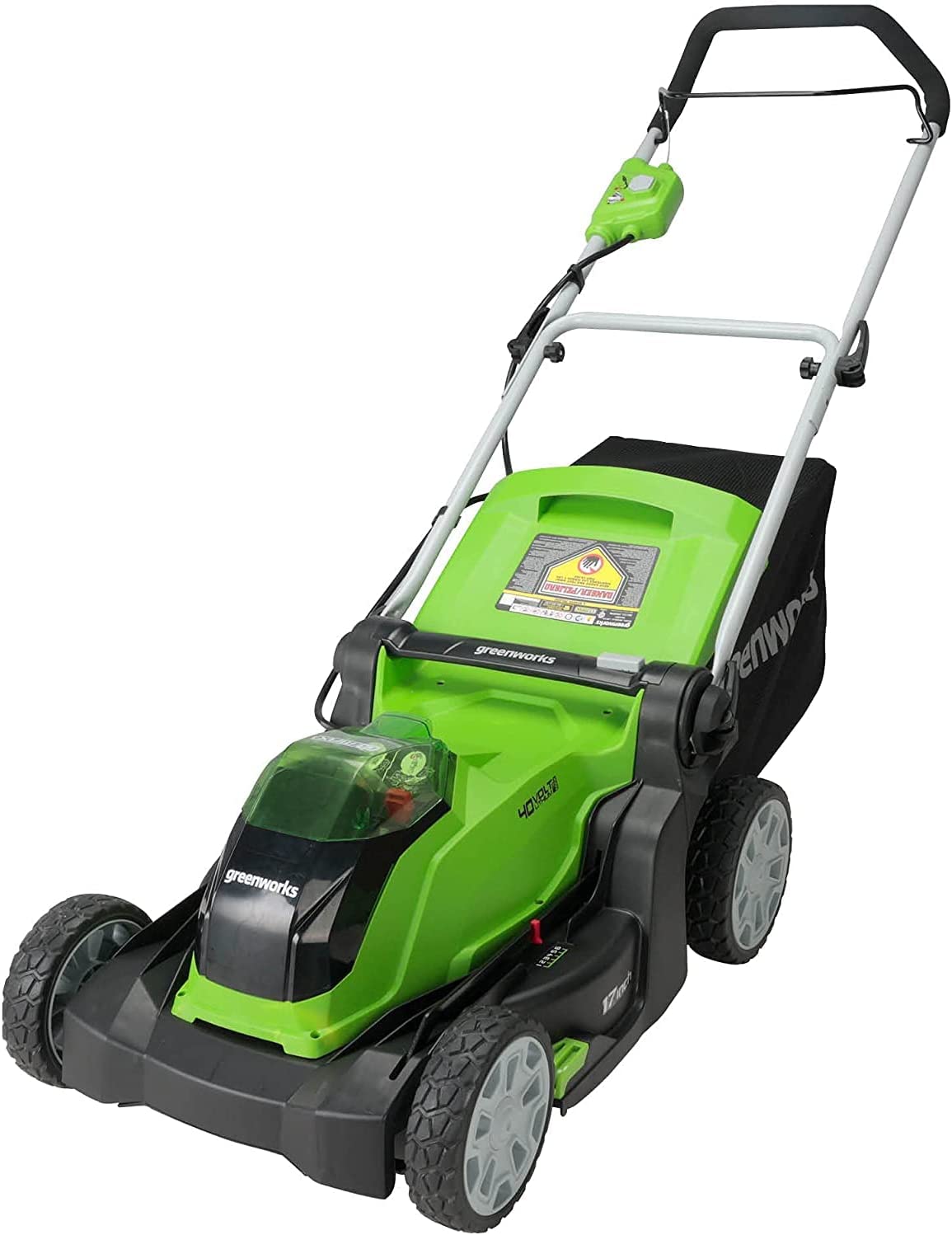 Greenworks 40V 17 inch Cordless Lawn Mower，Tool Only， MO40B01