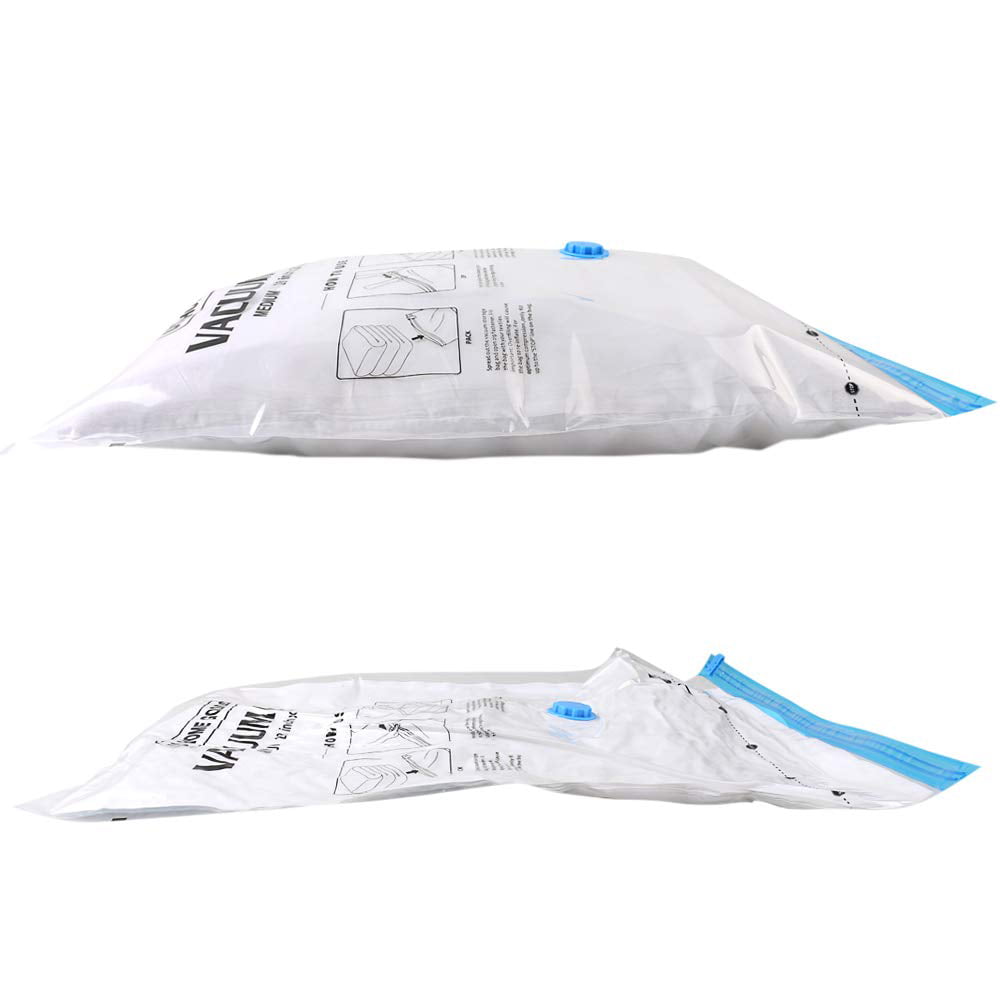 Vacuum Storage Bags Save up to 85% of Original Space,Space Saver Bags with Free Hand Pump for Travel(12 Pack: 3 x Small, 3 x Middle, 3 x Large, 3 x Jum)