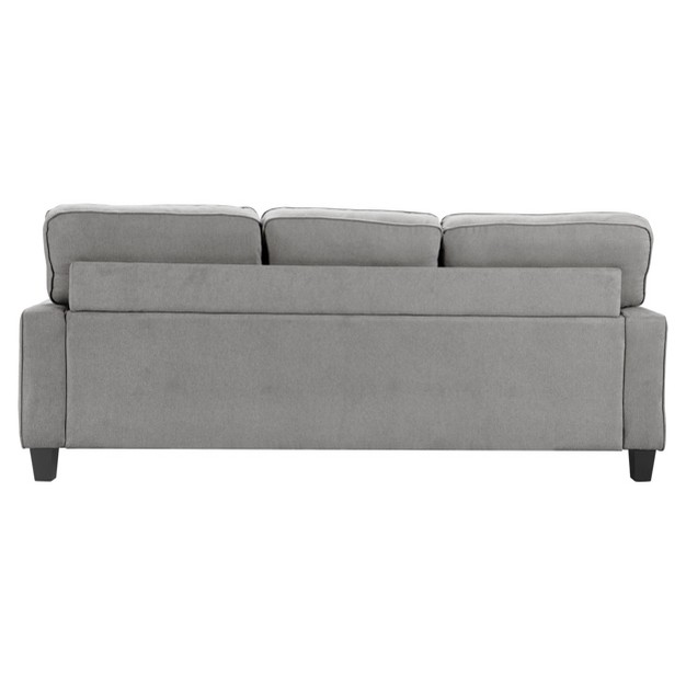 Palisades Reversible Small Space Sectional With Storage Soft Gray Serta