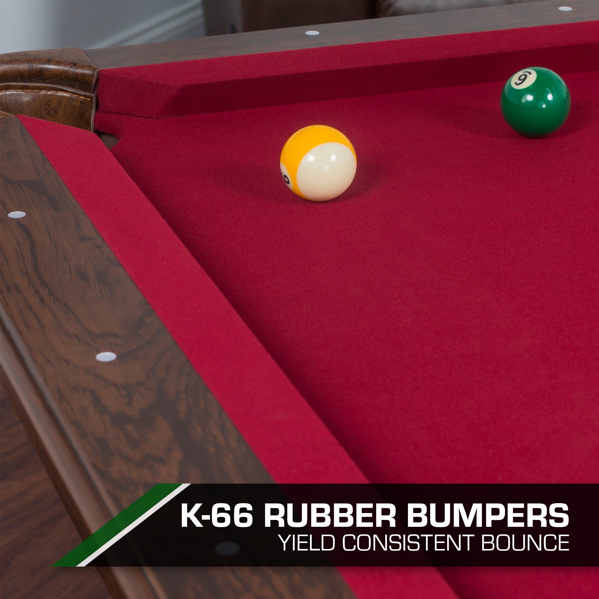 Classic Sport 87" Brighton Billiard Pool Table Burgundy