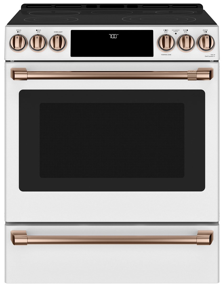 Cafe Brushed Copper Front Control Electric Knobs And Handles