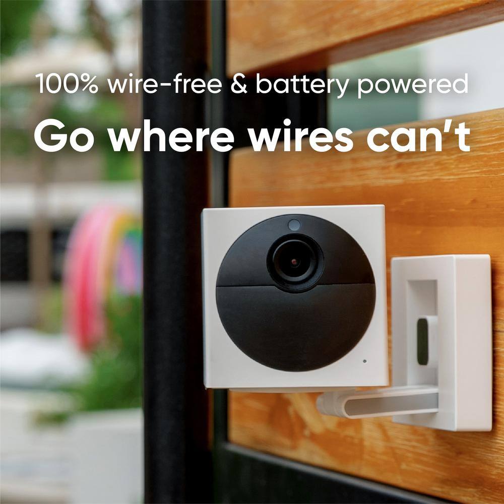 WYZE Wireless Outdoor Surveillance Camera Plus MicroSD Card Includes Base Station WVOD1B1MSD32