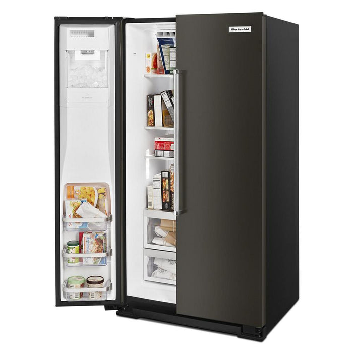 Kitchenaid KRSF705HBS 248 Cu Ft SidebySide Refrigerator With Exter