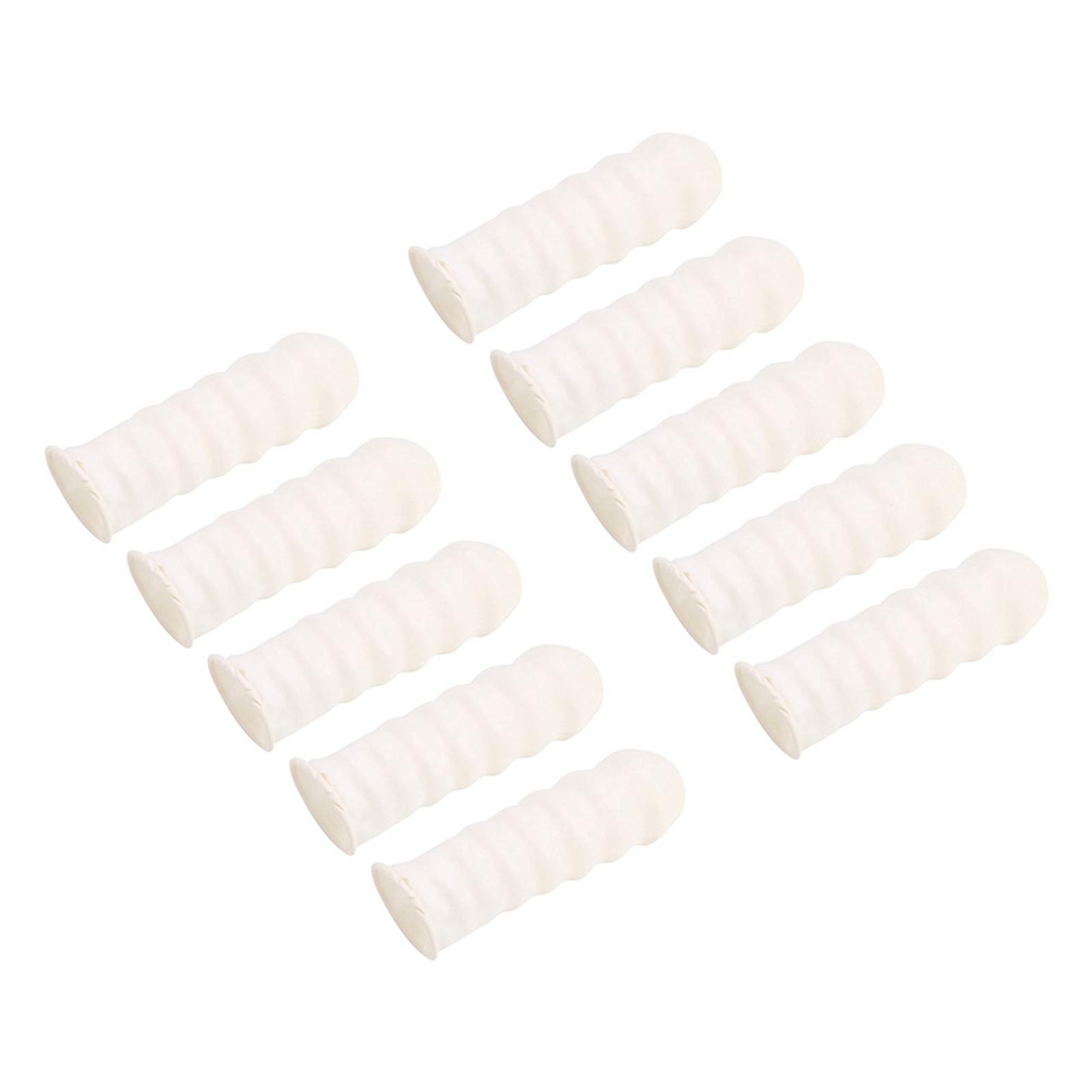 300pcs Natural Latex Finger Cots Ultra Thin Safety Durable Elastic Tattoo Manicure Tool