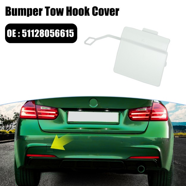 Unique Bargains Car Rear Bumper Tow Hook Cover 51128056615 For Bmw 3 Series F30 M sport 2013 2018 Tow Hook Eye Lid Cover Trailer Cap