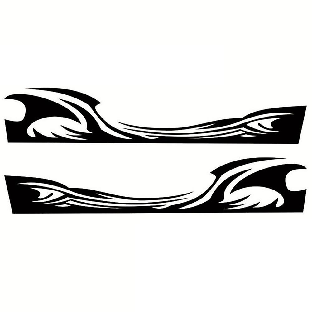 Car Decorative Sticker Fire Stripes Auto Side Door Scratch Protection Decal Styling Accessory Universal Yellow