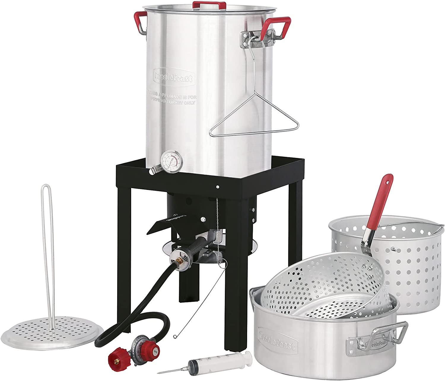 CreoleFeast TFS3010 Propane 30 Qt. Turkey and 10 Qt. Fish Fryer Boiler Steamer Set