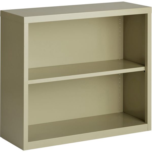 Lorell Fortress Series 2-Shelf Steel Bookcase