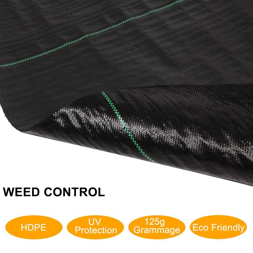 VINGLI 3 ft. x 300 ft. Fabric Weed Barrier Garden Landscape UV-Resistance Ground Cover HDG89000640