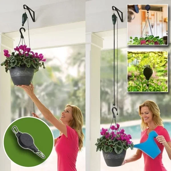 49% 0FF🌳Plant Pulley Set For Garden Baskets Pots, Birds Feeder