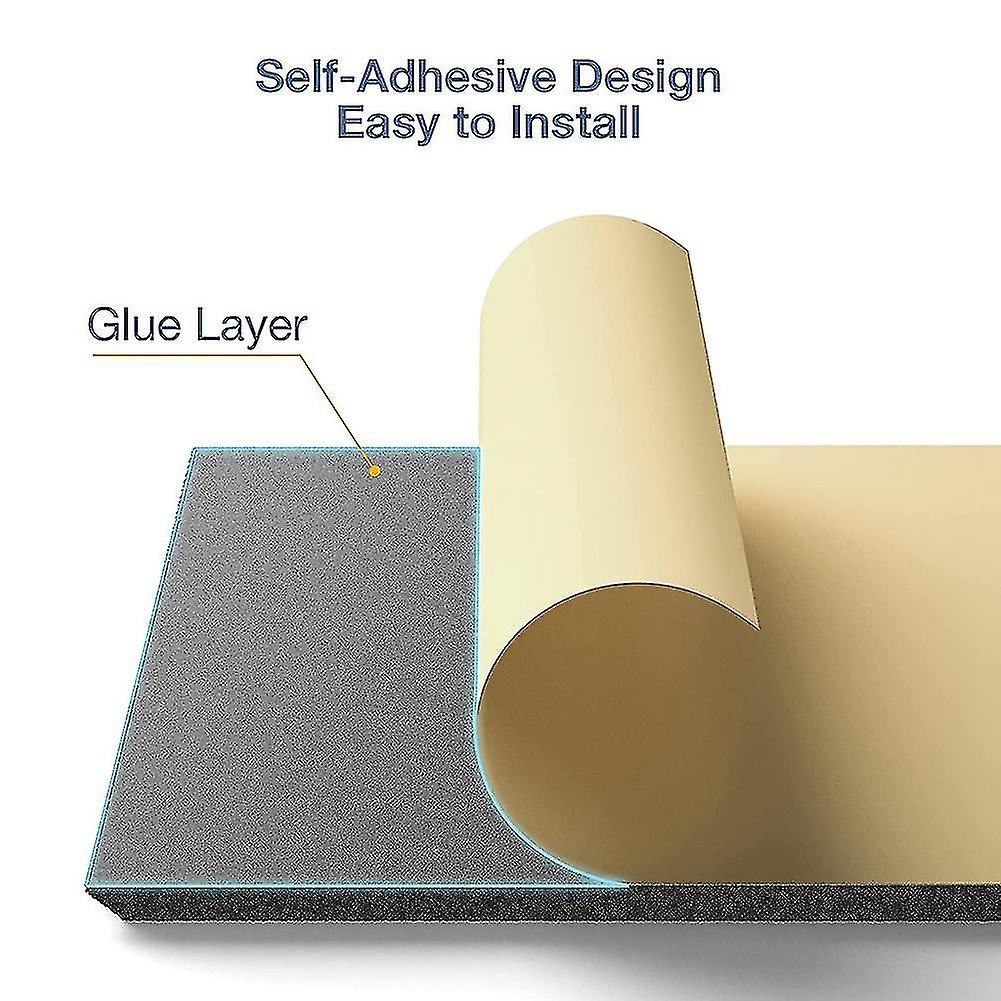 Self-adhesive Acoustic Panels 12 Pack，12 X 12 X 0.4 Inch Sound Padding，sound Absorbing Panel