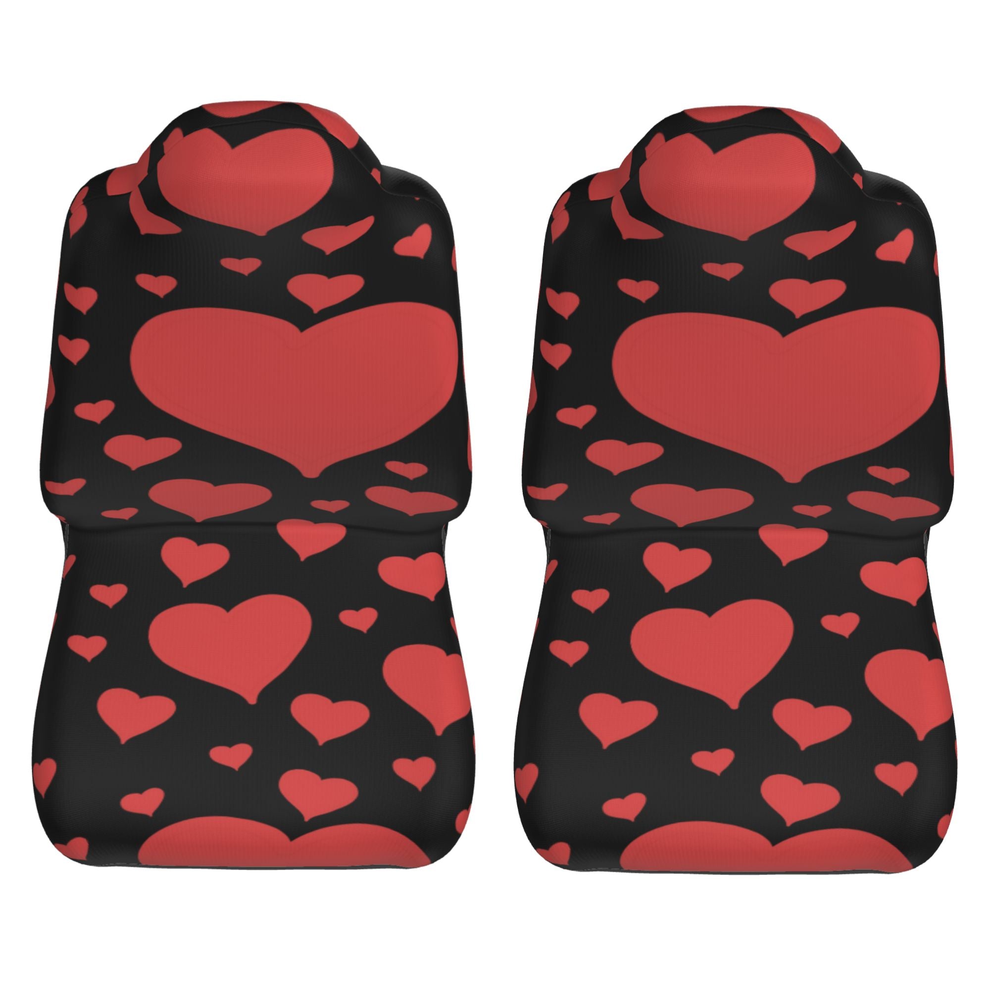 ZICANCN Car Seat Cover Poker Hearts Valentine Pink Car Front Seat Covers Protectors ， Automotive Seat Covers for Cars Trucks Suv