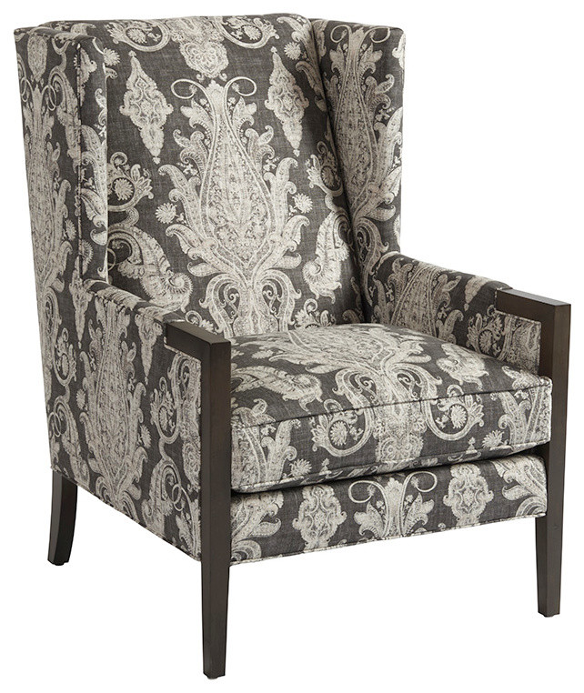 Stratton Wing Chair   Traditional   Armchairs And Accent Chairs   by HedgeApple  Houzz