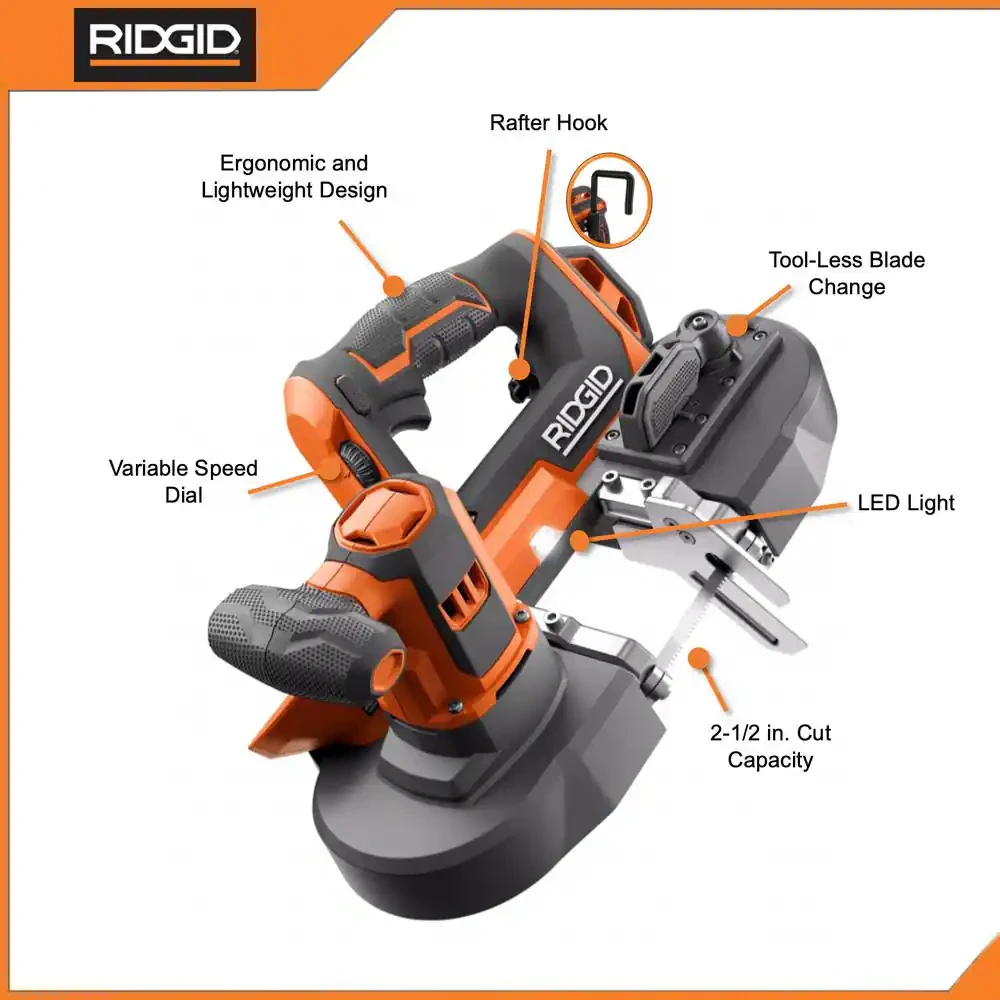 Ridgid 18V Compact Band Saw (Tool Only)