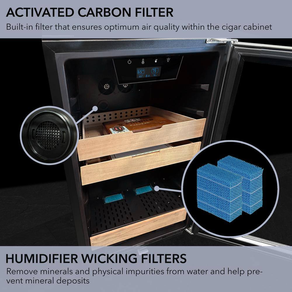 Whynter 4.2 cu. ft. Cigar Cooler Humidor with Built-in Heating and Cooling System CHC-421HC