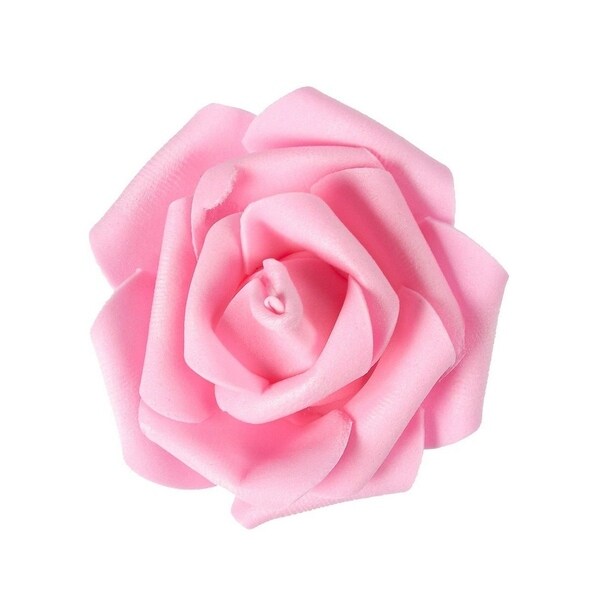 100Pack Pink Rose Artificial Flower Heads for Wedding Home Party Decorations