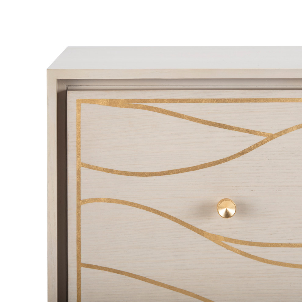 Safavieh Couture Broderick Wave Chest   Midcentury   Accent Chests And Cabinets   by Safavieh  Houzz