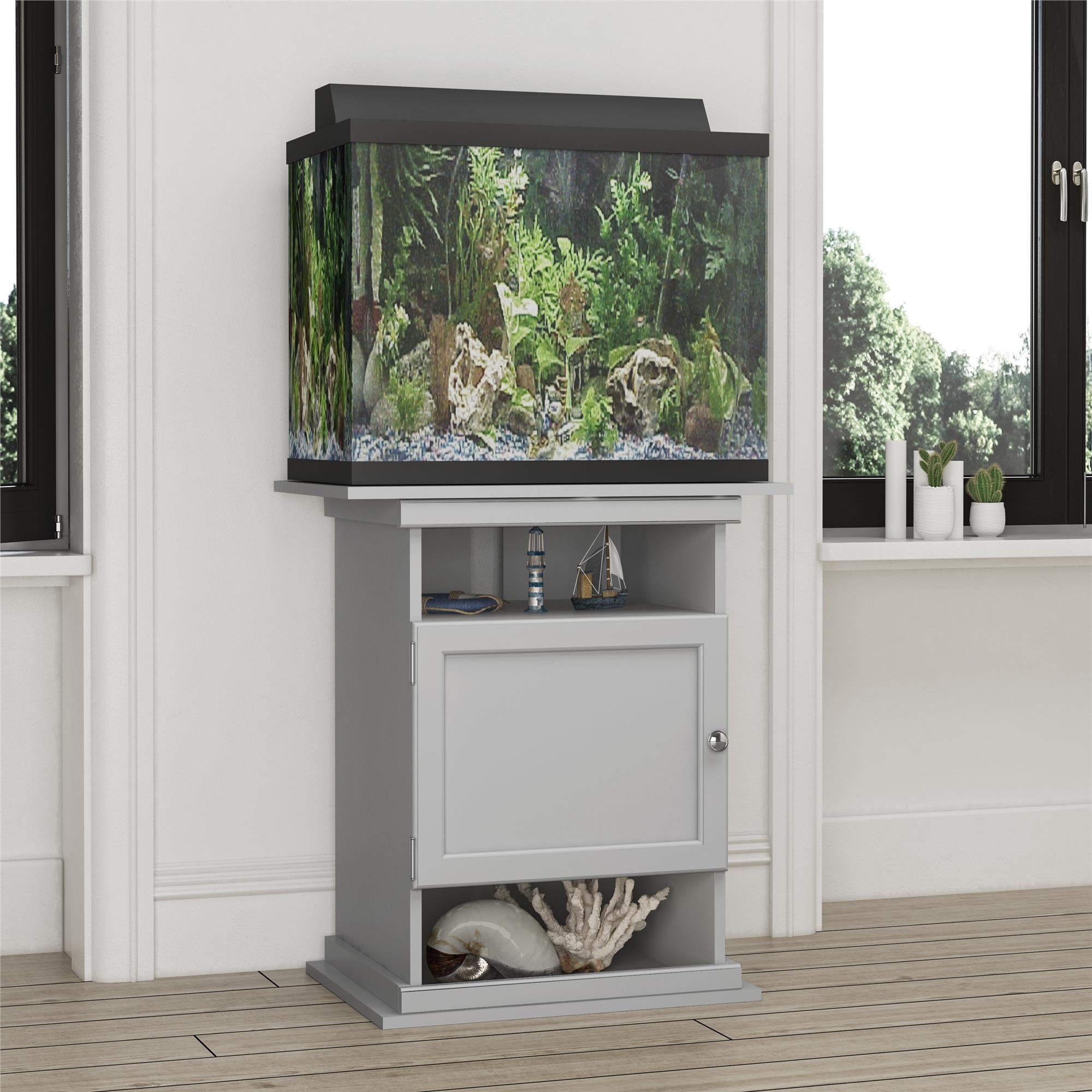 Ameriwood Home Flipper™ 10/20 Gallon Aquarium Stand， Dove Gray