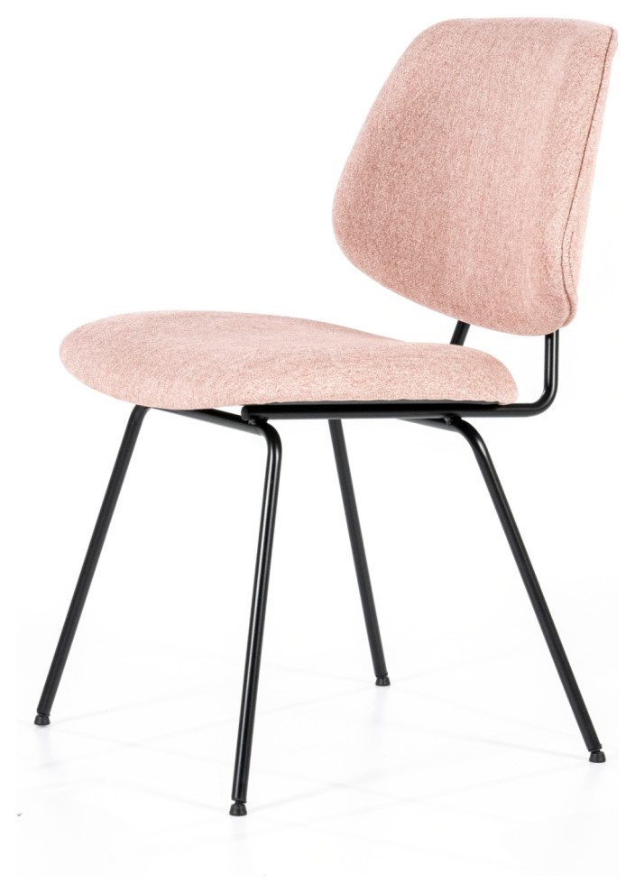 Pink Fletcher Dining Chair  Eleonora Lynn   Midcentury   Dining Chairs   by Luxury Furnitures  Houzz