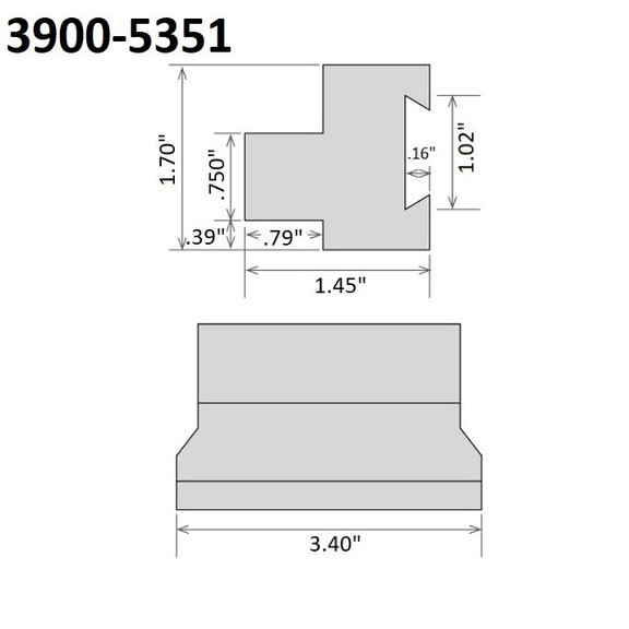 ABS Import Tools .750 X 1.02 SGTBN CUT OFF TOOL BL...