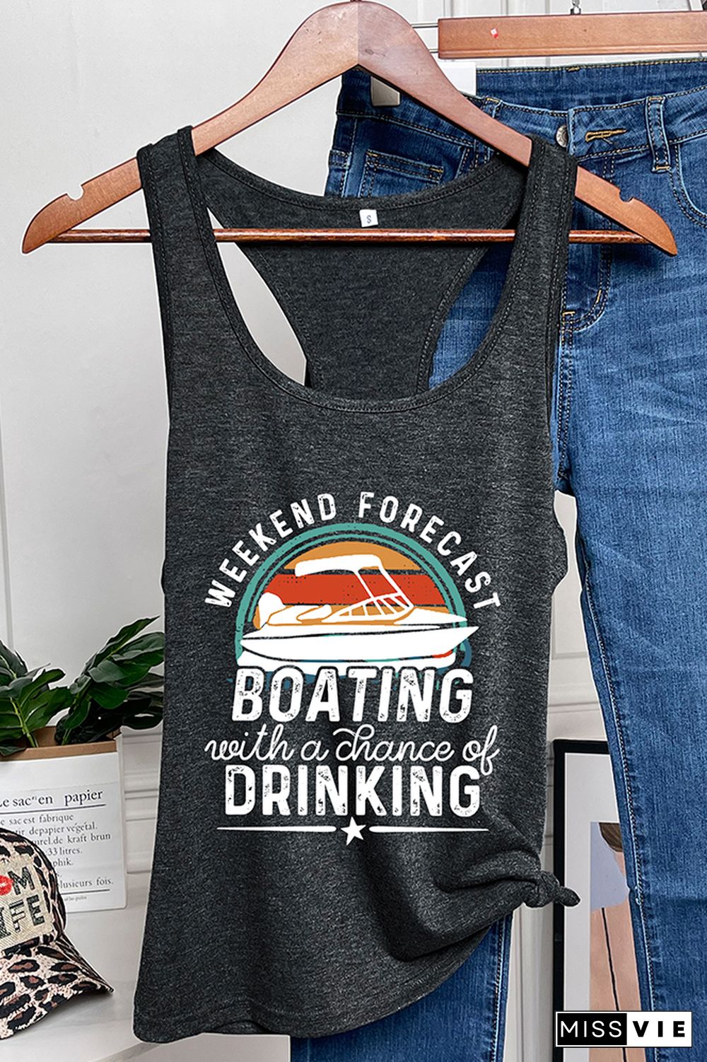 Weekend Forecast Boating Tank Tops Wholesale