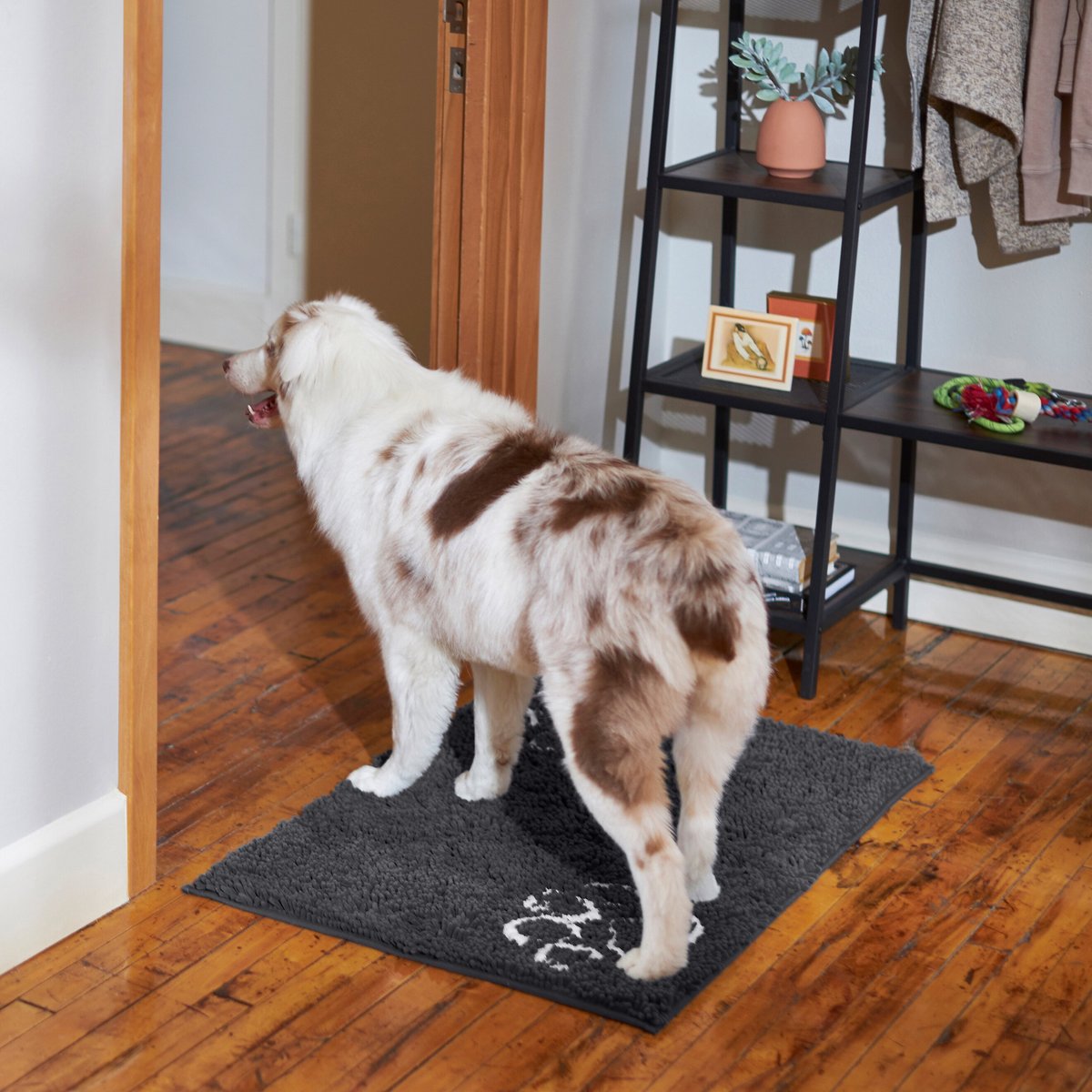 Frisco Microfiber Chenille Paw Print Doormat