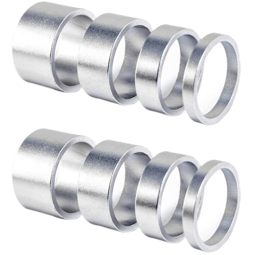 8pcs 5/10/15/20mm Aluminum Alloy Headset Stem Spacer 28.6mm Fork Washer Cap For Road Bike Cycling，s