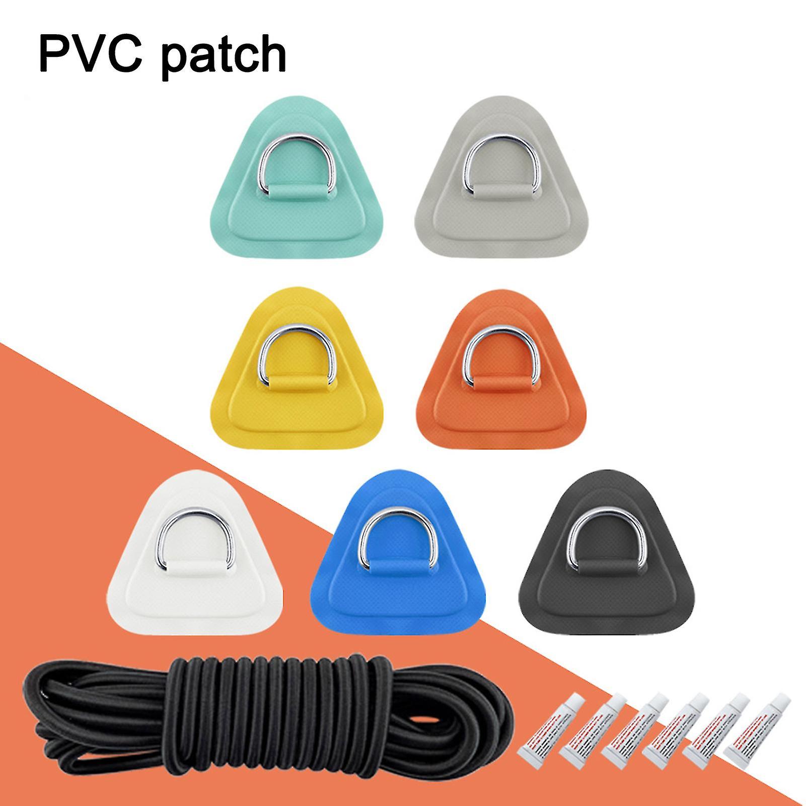 Farfi 1set D Ring Patch Anti-rust User-friendly Stainless Steel Surfboard Sup Pvc Patch For Inflatable Boat