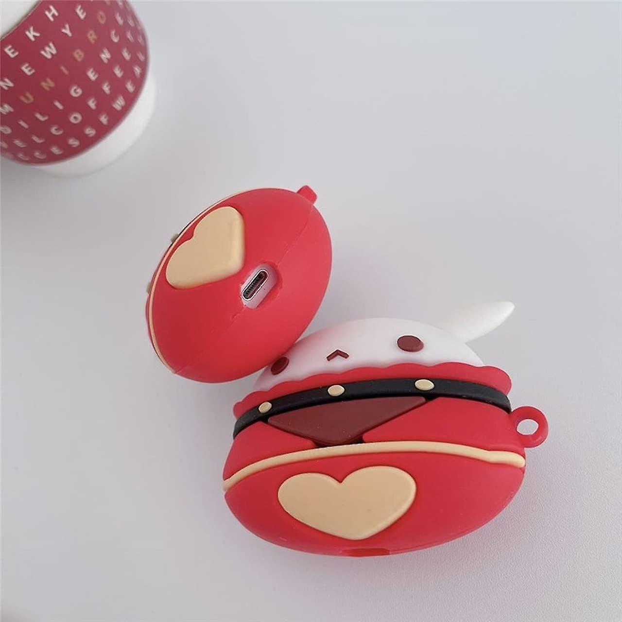 Case For Airpods 2and1， Cute Cartoon Knights Of Favonius Klee Earphone Cases For Airpods 1 2， Hot Game Cover With Hook For Girls Kids Women Men (jumpy D