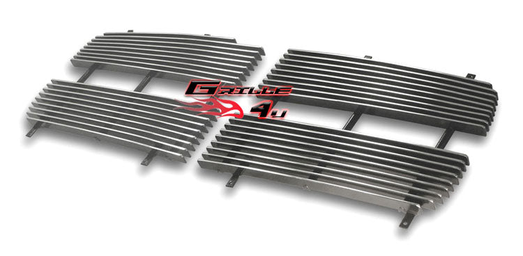 APS Compatible with Dodge Dakota 2005-2007 Main Upper Aluminum Chrome Horizontal Billet Grille Insert D85344A