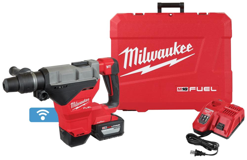 M18™ FUEL™ 1-3/4 in. SDS Max Rotary Hammer with One Key™ One HD12.0 Battery Kit ;