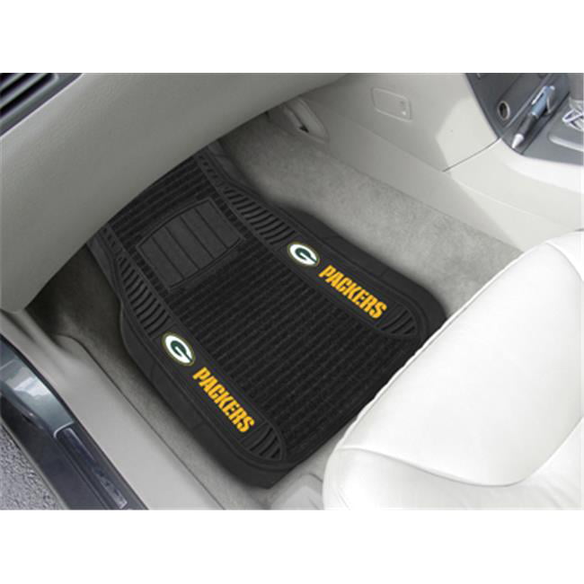 Green Bay Packers Two-Piece Deluxe Car Mat Set - No Size