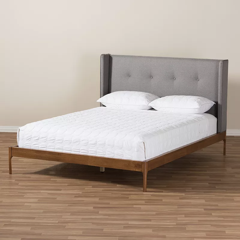 Baxton Studio Brooklyn Mid-Century Platform Bed