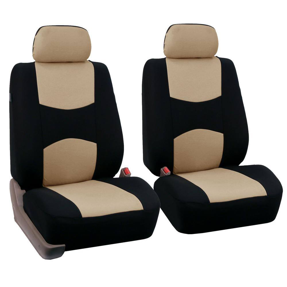 FH Group Flat Cloth 43 in. x 23 in. x 1 in. Full Set Seat Covers DMFB050BGE114