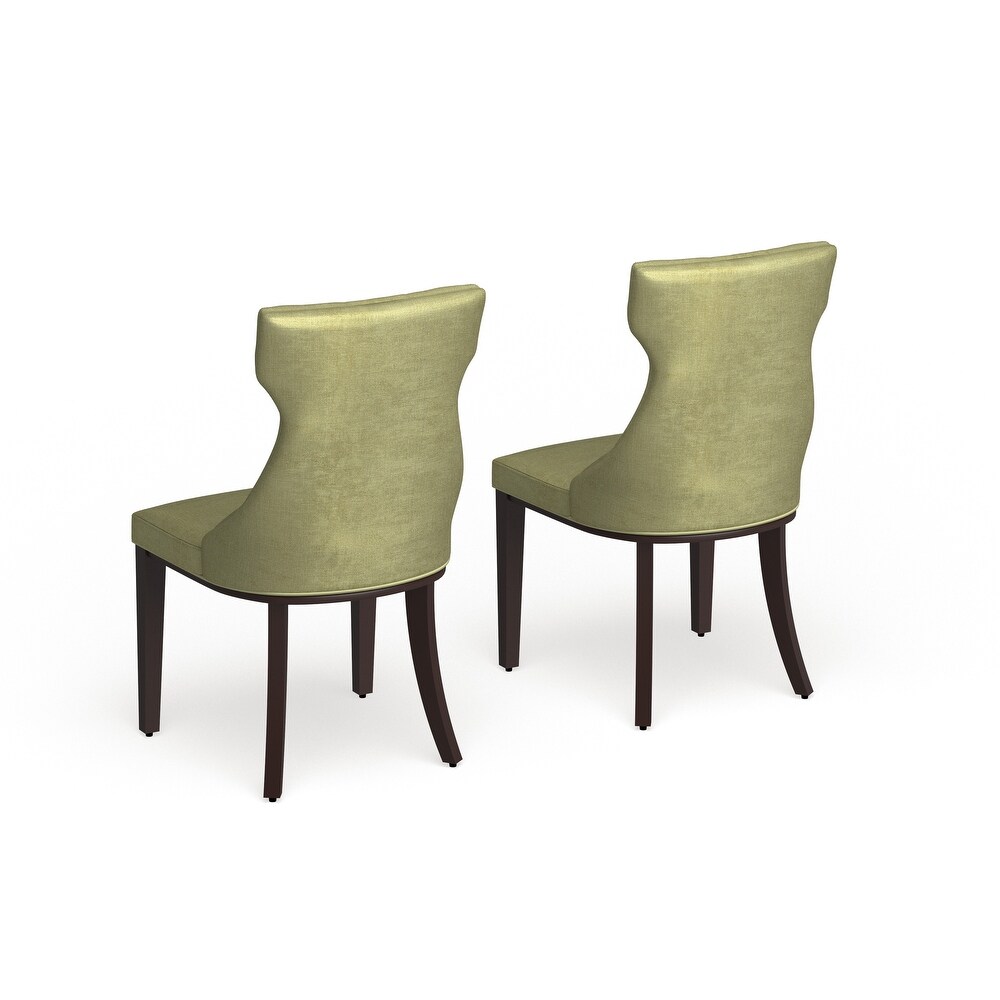 Silver Orchid Fontan Velvet Dining Chairs (Set of 2)