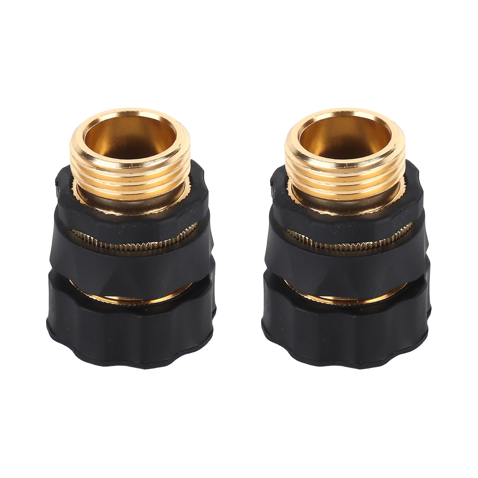 2pcs G3/4 Garden Hose Connector High Pressure Watering Nozzle Hose Quick Connector For Irrigation