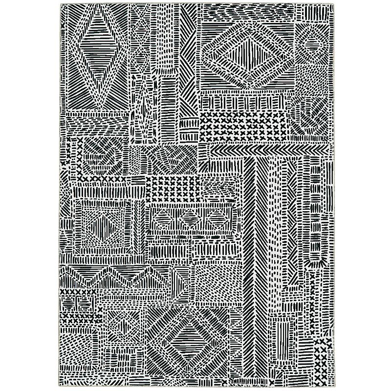 Linon Cayden Washable Rug