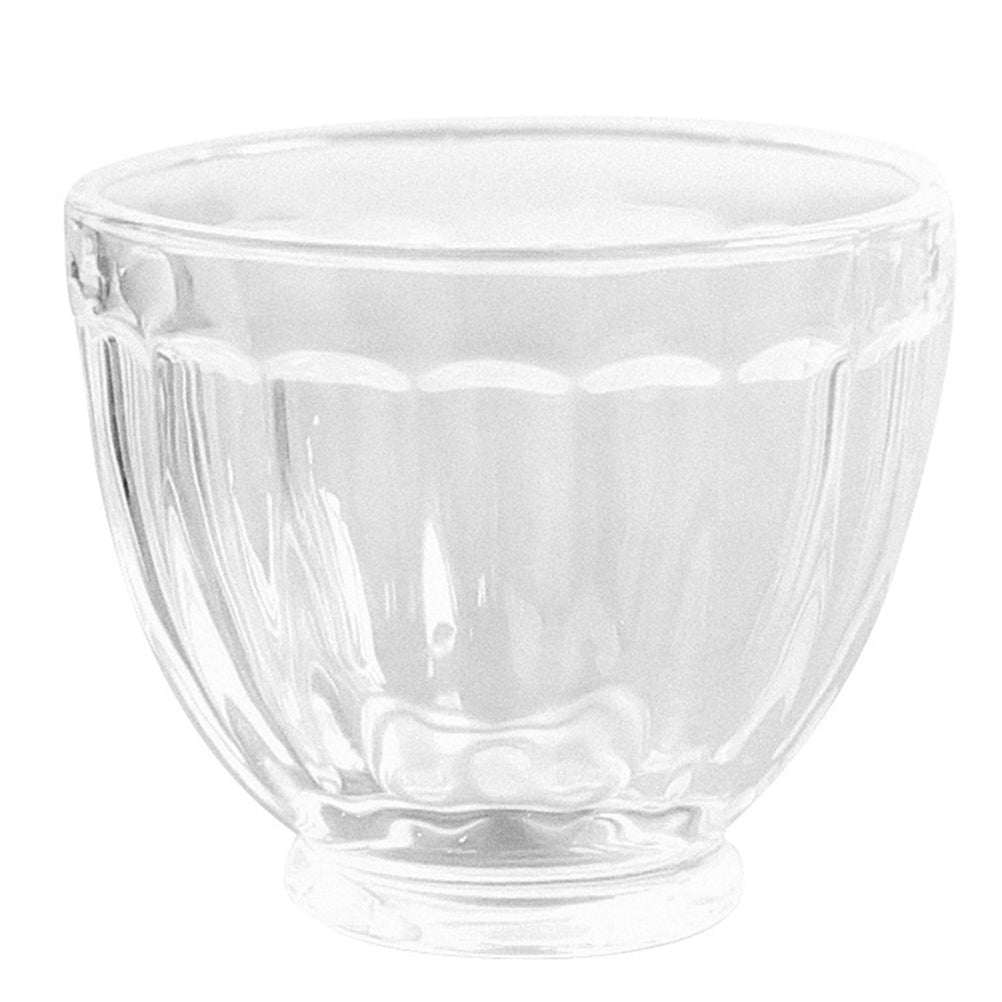 1Pc Glass Dessert Bowl Home Decorative Glass Bowl Creative Fruit Pudding Bowl