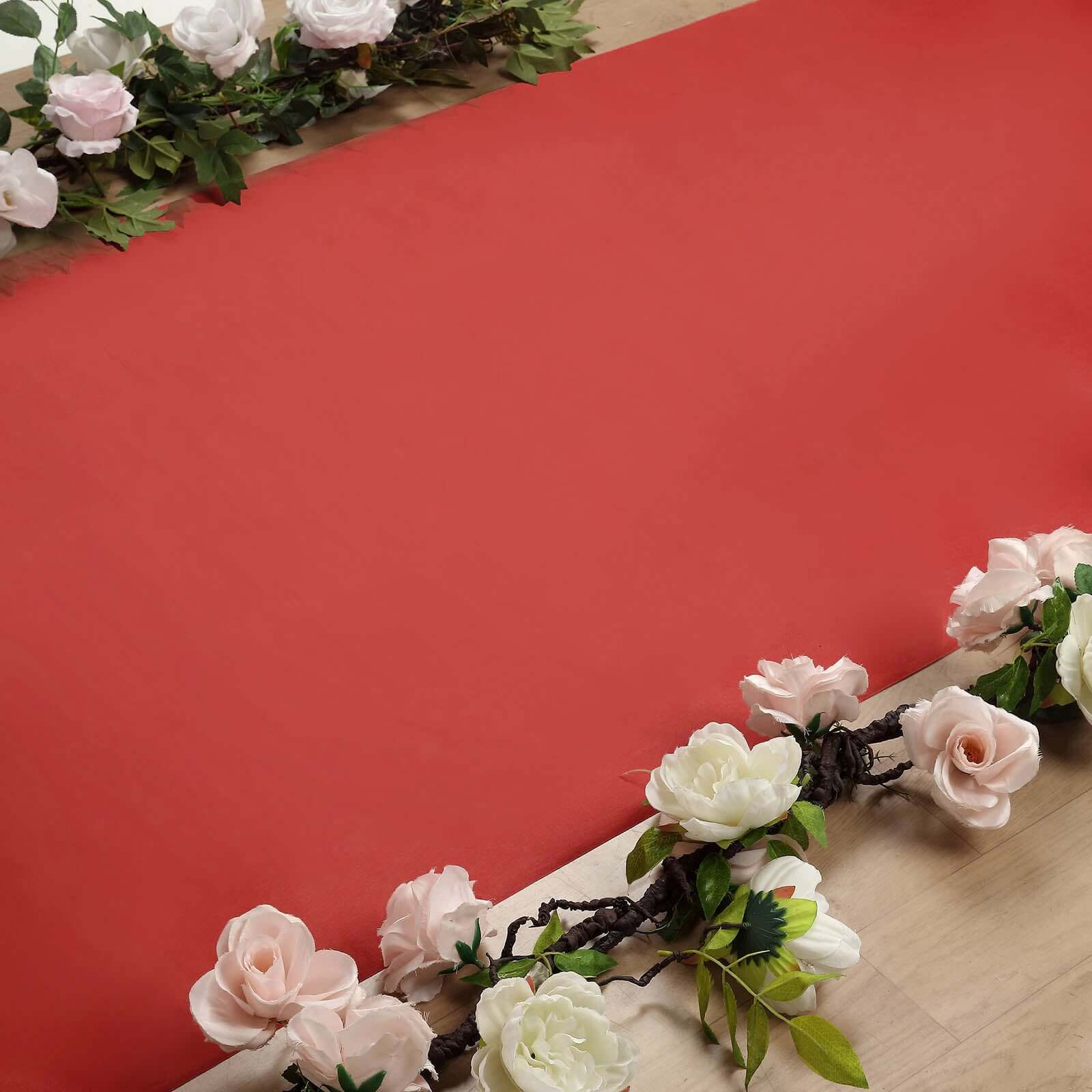 Hollywood Red Carpet Runner for Party, Red Rayon Wedding Aisle Runner 3ftx100ft